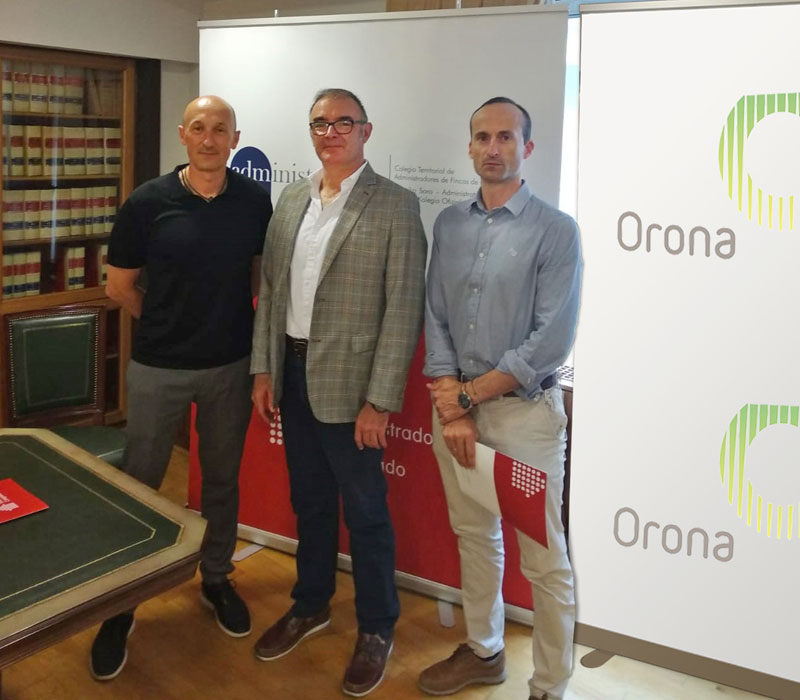 Firma de Caf Bizkaia con Orona