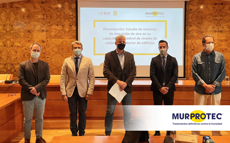 Murprotec y el CSIC finalizan con éxito un estudio sobre el control de los niveles de radón