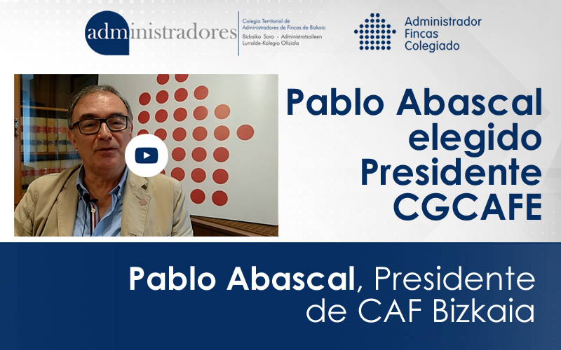 Pablo Abascal, Presidente del Consejo General de Colegios de Administradores de Fincas de España