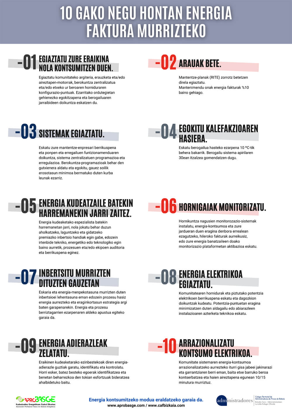 10 claves para el ahorro energético