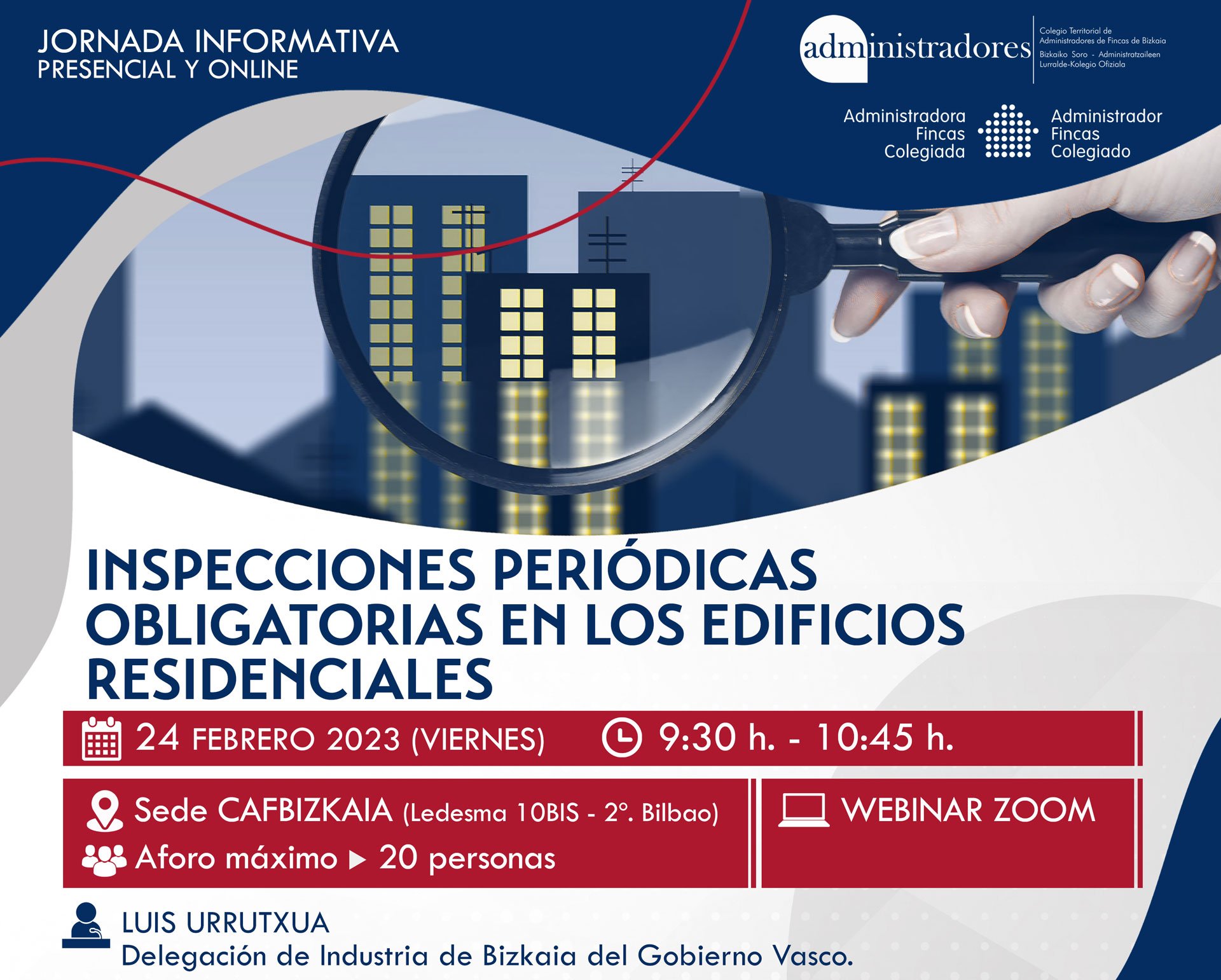 Jornada sobre Inspecciones Periódicas obligatorias en los edificios residenciales