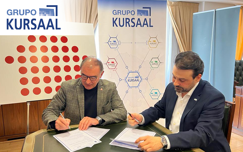 Firma entre Grupo Kursaal y CAF Bizkaia