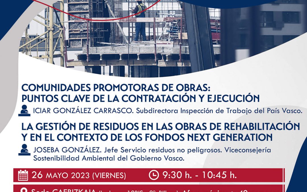 Comunidades promotoras de obras y gestión de residuos