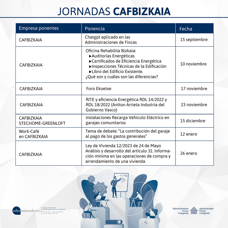 Jornadas previstas a final de año en CAF Bizkaia