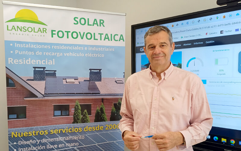 Rubén Amparan, Gerente de Lansolar Ingenieros.  “Trabajamos desde hace diecisiete años en el sector de las energías renovables”