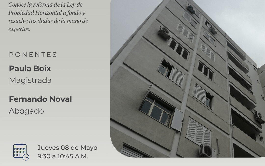 Vídeo sobre la jornada informativa de la reforma de la Ley de Propiedad Horizontal