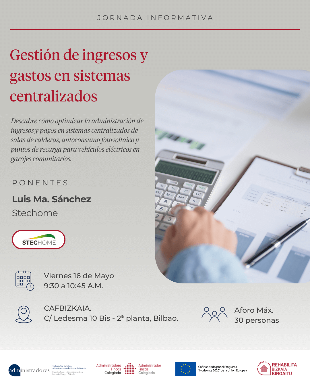Jornada de gestión de ingresos y gastos