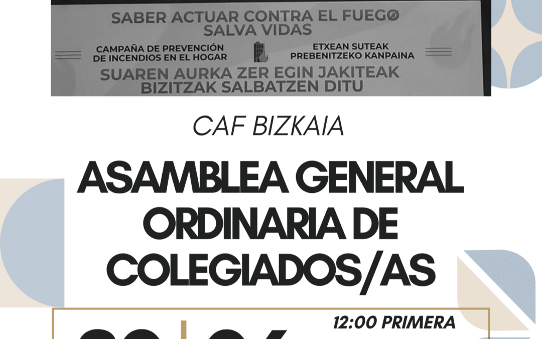 Asamblea General Ordinaria para Colegiados/as