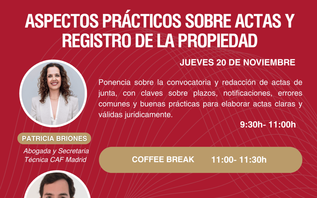 Vídeo sobre los aspectos prácticos sobre actas y Registro de la Propiedad