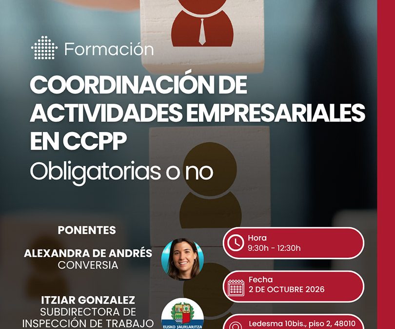 Jornada formativa | Coordinación de Actividades Empresariales en Comunidades de Propietarios: ¿Obligatorias o no?