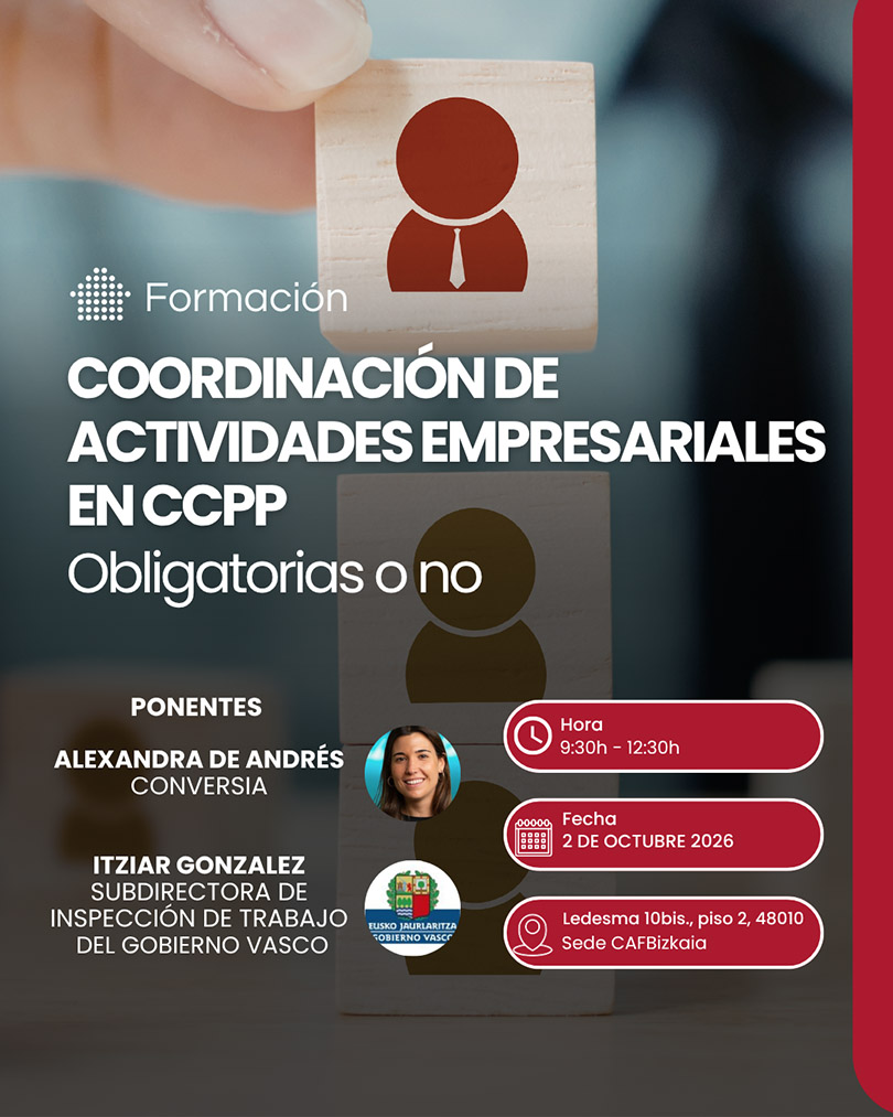 Jornada formativa: Coordinación de Actividades Empresariales en Comunidades de Propietarios